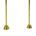 1/2 in. x 24 in. Double Offset Bath Supplies in Polished Brass