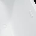 Virgo 63 in. Freestanding Acrylic Tub in Glossy White with White Drain