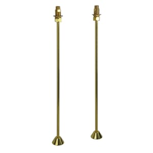 1/2 in. x 24 in. Straight Bath Supplies in Polished Brass