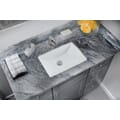 Undermount 20 in. Glazed Porcelain Trough Bathroom Sink in White
