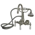 Gooseneck Tub Wall Mount Faucet with Handshower