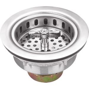 3-1/2 in. Stainless Steel Twist-and-Lock Strainer Basket Kit