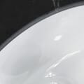 25 in. x 22 in. Broadway Black Quartz Vanity Top with Ceramic Basin