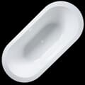 Sacha 71 in. Freestanding Acrylic Tub in Glossy White with White Drain
