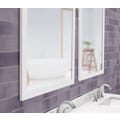 Juniper 22 in. x 32 in. Mirror in White