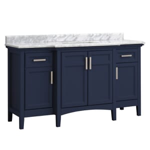 Ellis 60 in. Vanity with Top & Ceramic Basins