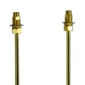 1/2 in. x 24 in. Straight Bath Supplies in Polished Brass