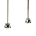 1/2 in. x 24  in. Double Offset Brass Bath Supplies in Polished Nickel