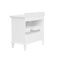 Mira 36 in. Vanity in White with Engineered Stone Top & Ceramic Basin