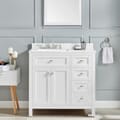 Juniper 36 in. Vanity in White with Engineered Stone Top & Ceramic Basin