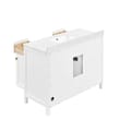 Juniper 48 in. Vanity in White with Engineered Stone Top & Ceramic Basin