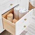 Juniper 48 in. Vanity in White with Engineered Stone Top & Ceramic Basin