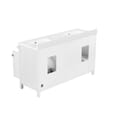 Juniper 60 in. Double Vanity in White with Engineered Stone Top & Ceramic Basins