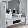 Juniper 36 In. Vanity in Dove Gray With Engineered Stone Top & Ceramic Basin