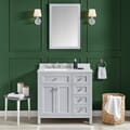 Juniper 36 In. Vanity in Dove Gray With Engineered Stone Top & Ceramic Basin