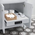 Juniper 60 in. Double Vanity in Dove Gray with Engineered Stone Top & Ceramic Basins
