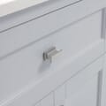 Juniper 60 in. Double Vanity in Dove Gray with Engineered Stone Top & Ceramic Basins