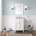 Juniper 24 in. Vanity in White with Engineered Stone Top & Ceramic Basin
