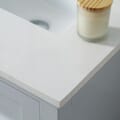 Juniper 24 In. Vanity in Dove Gray With Engineered Stone Top & Ceramic Basin