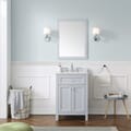 Juniper 24 In. Vanity in Dove Gray With Engineered Stone Top & Ceramic Basin