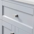 Juniper 24 In. Vanity in Dove Gray With Engineered Stone Top & Ceramic Basin