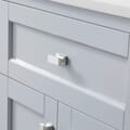 Juniper 24 In. Vanity in Dove Gray With Engineered Stone Top & Ceramic Basin
