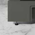 SCARLETT 24IN VANITY IN CHARCOAL GREY WITH WHITE QUARTZ TOP & CERAMIC BASIN