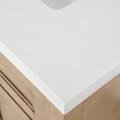 SCARLETT 30IN VANITY IN SAHARA BIRCH WITH WHITE QUARTZ TOP & CERAMIC BASIN