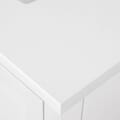 BANKS 36IN VANITY WITH SHAKER DOOR IN WHITE WITH WHITE QUARTZ TOP & CERAMIC BASIN