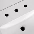 SCARLETT 42IN VANITY IN SAHARA BIRCH WITH WHITE QUARTZ TOP & CERAMIC BASIN