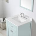 Juniper 24 in. Vanity in Mint Julep with Engineered Stone Top and Ceramic Basin