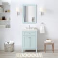 Juniper 24 in. Vanity in Mint Julep with Engineered Stone Top and Ceramic Basin