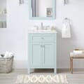 Juniper 24 in. Vanity in Mint Julep with Engineered Stone Top and Ceramic Basin