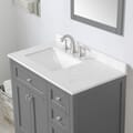 Juniper 36 in. Vanity in Charcoal Gray with Engineered Stone Top and Ceramic Basin