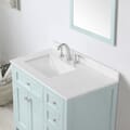 Juniper 36 in. Vanity in Mint Julep with Engineered Stone Top and Ceramic Basin