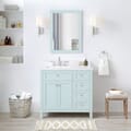 Juniper 36 in. Vanity in Mint Julep with Engineered Stone Top and Ceramic Basin