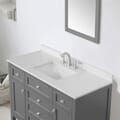 Juniper 48 in. Vanity in Charcoal Gray with Engineered Stone Top and Ceramic Basin