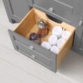 Juniper 48 in. Vanity in Charcoal Gray with Engineered Stone Top and Ceramic Basin