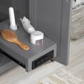 Juniper 48 in. Vanity in Charcoal Gray with Engineered Stone Top and Ceramic Basin