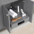 Juniper 60 in. Double Vanity in Charcoal Gray with Engineered Stone Top and Ceramic Basins
