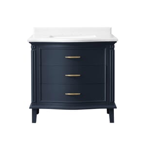 Mira 36 in. Vanity with Engineered Stone Top & Ceramic Basin