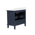 Mira 36 in. Vanity in Midnight Blue with Engineered Stone Top & Ceramic Basin
