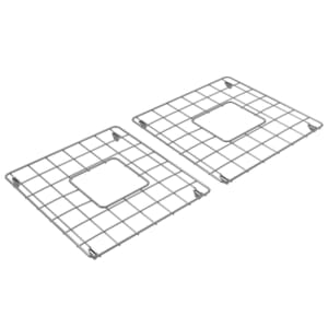 Set Of 2 Wire Grids For 33 In. Double Bowl Fireclay Sink
