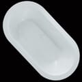 Virgo 63 in. Freestanding Acrylic Tub in Glossy White with White Drain