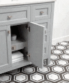Juniper 36 In. Vanity in Dove Gray With Engineered Stone Top & Ceramic Basin
