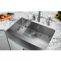 Undermount 32-7/8 in. Apron Front 16 Ga. Stainless Steel Kitchen Sink