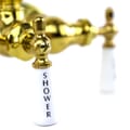 Gooseneck Tub Wall Mount Faucet with Handshower in Polished Brass