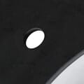 25 in. x 22 in. Broadway Black Quartz Vanity Top with Ceramic Basin