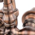 Gooseneck Tub Wall Mount Faucet with Handshower in Oil Rubbed Bronze